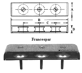 Francespar Deck Blocks